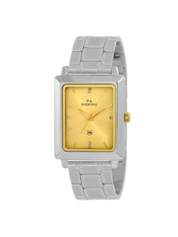 PA Maxima - 40115CMGI E-Co Attivo Gold Dial Analog Watch For Men (S)