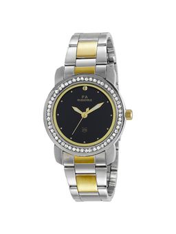 PA Maxima - 43014CMLT Bimetal Gold Black Dial Analog Watch For Women (S)