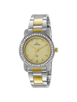 PA Maxima - 43017CMLT Bimetal Gold Dial Analog Watch For Women (S)