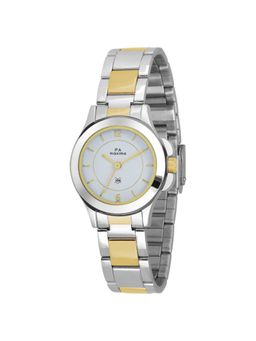 PA Maxima - 43070CMLT Bimetal Gold White Dial Analog Watch For Women (S)