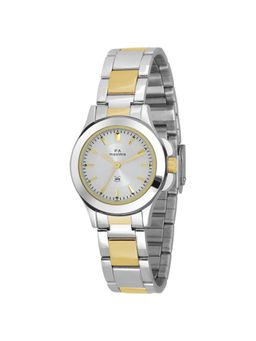 PA Maxima - 43071CMLT Bimetal Gold Silver Dial Analog Watch For Women (S)