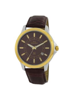 PA Maxima - 47781LMGT Bimetal Gold Brown Dial Analog Watch For Men (L)
