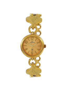 PA Maxima - 49741BMLY Gold Dial Analog Watch For Women (S)