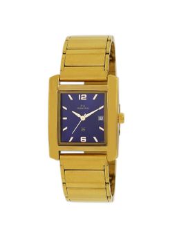 PA Maxima - 49991CALY Gold Blue Dial Analog Watch For Women (S)