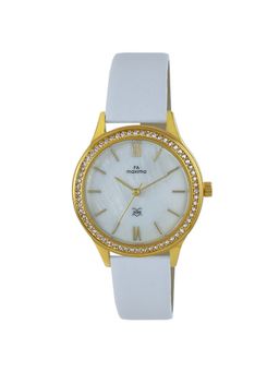 PA Maxima - 58131LMLY Gold White Dial Analog Watch For Women (S)