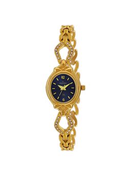 PA Maxima - 58551BMLY Gold Blue Dial Analog Watch For Women (S)