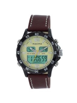 PA Maxima - 59350LMAN Adventure Anadigi Yellow Dial Analog Watch For Men (L)