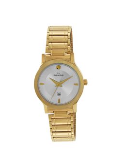 PA Maxima - 65621CMLY Gold Silver Dial Analog Watch For Women (S)