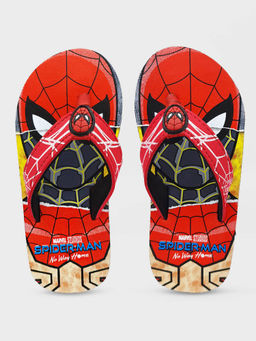 Kidsville - Spider-man No Way Home Featured Red Flip-flops For Boys