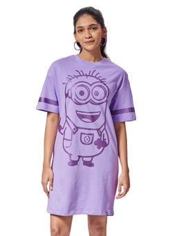 The Souled Store - Official Minions Dave Oversized T-Shirt Dresses for Womens