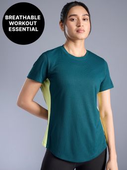Kica - Power Move Colorblock Performance Tee KIC029 Green