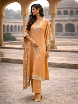 MABISH LUXE - Mirror Work Kaftan with Pant