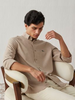 Andamen - Light Robusta Melange Regular Fit Casual Shirt