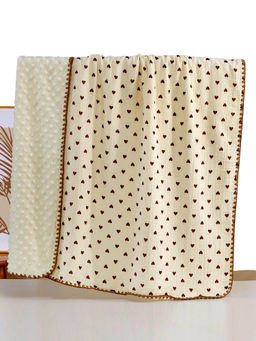 Little Surprise Box - Hearts Super Soft Breathable Pure Muslin Cotton Blanket and Pillow (0-24 Months)