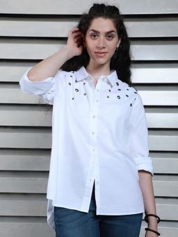 High Star - Classic Spread Collar Cotton Oversized Casual Shirt