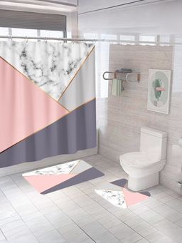UMAI - Curtain Set & Bathmat Multi-Color (Set of 3)