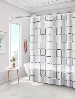 UMAI - Peva Shower Curtain- 12 Hooks Included Grey