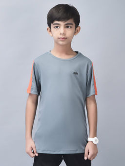 Dida - Regular Comfort Dry-Fit Round-Neck Activewear Sports T-Shirt Silver