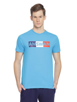 AM SWAN - Mens Printed Hawaiian Ocean T-shirt