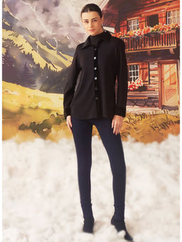 Lakshita - Women's Black Solid Jacket