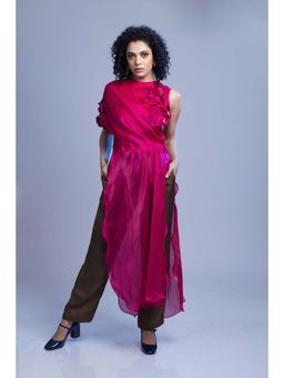 Firki by Sweta - Bombshell Pink Tunic with Pant