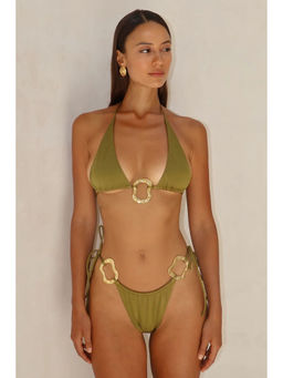 FancyPants - Green Sparkle Bikini Top and shorts (Set of 2)