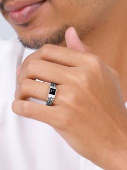 GIVA - 925 Black Be Bold Ring For Him