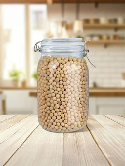 The Better Home - Glass Mason Jar with Buckle Lid, 1.5L