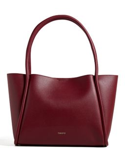 THESTO - Dusty Wine Tube Tote Bag (L)