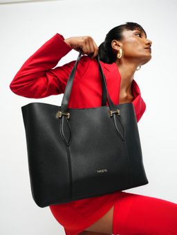 THESTO - Classic Handle Tote Black (XL)