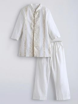Hopscotch - Embroidered Kurta and Pajama
