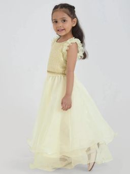 Hopscotch - Floral Ruffled Lehenga and Choli