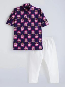 Hopscotch - Lotus Cotton Kurta and Pajama