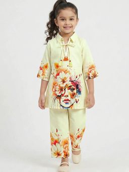 Hopscotch - Floral Tassel Kurta and Pant