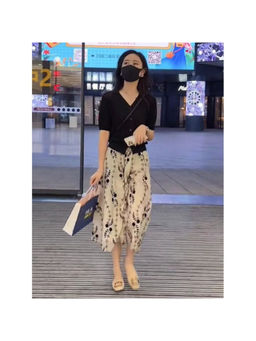 PARTIQ - Women Beige Embroidered Midi Skirt