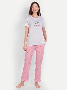 Bedtime Story - Grey Cactus T-shirt with Pyjama
