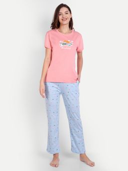 Bedtime Story - Pink Wanderlust T-shirt with Pyjama