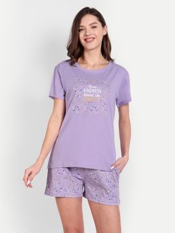 Bedtime Story - Lavender Confetti T-shirt with Shorts