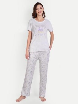 Bedtime Story - Grey Confetti Ecru T-shirt with Pyjama