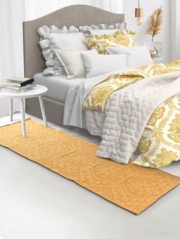 Saral Home - Yellow Cotton Handwoven Rugs - 50 x 180 cm