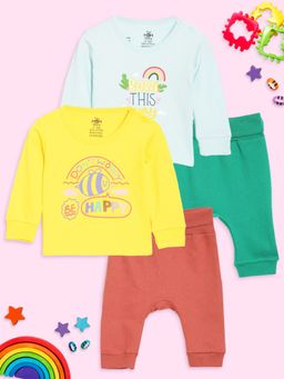 The Mom Store - Born This Way-Bee Happy T-Shirt and Joggers (Pack of 2)