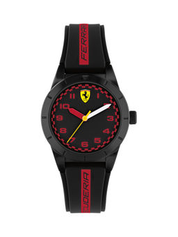 Scuderia Ferrari - RED REV Quartz Black Round Dial Youth Watch - 0860017