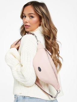 Guess - Women Pink Perdita Mini Fanny Belt Bag
