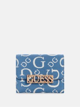 Guess - Women Blue Carrboro Foldover Wallet
