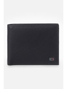 Peter England - Men Black Solid Genuine Leather Wallet