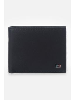 Peter England - Men Black Solid Genuine Leather Wallet