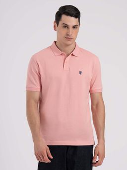 Red Tape - Pink Solid Regular Fit Polo T-Shirt