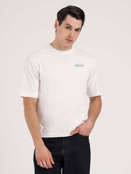 Red Tape - White Printed Regular Fit T-Shirt