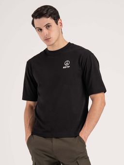 Red Tape - Black Printed Regular Fit T-Shirt