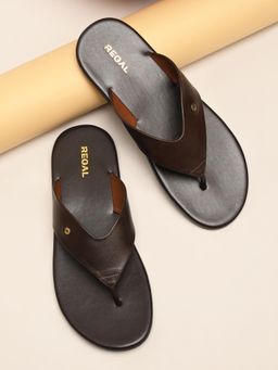 REGAL - Brown Men Classic Leather Sandals